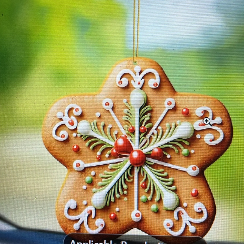 Classic Christmas Star Gingerbread Ornament
